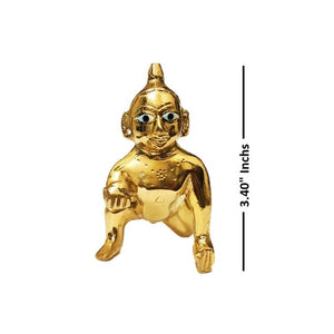 Laddu Gopal/Thakur ji_ Brass Idol_Size No. 4