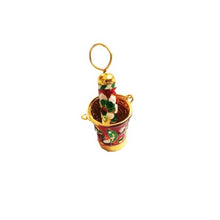 Load image into Gallery viewer, Holi Special! Small Metal Pichkari and bucket set for laddu Gopal/Home Deities.