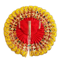 Load image into Gallery viewer, Kanha/Laddu Gopal Ji Dress/ Poshak _Size No. 4-5 (Silk + Net)