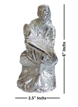 Load image into Gallery viewer, White Metal Sai Baba Silver, Showpiece (6&quot; Inch)