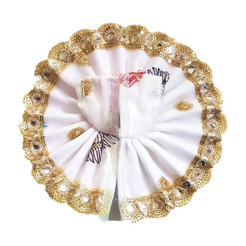 Kanha/Laddu Gopal/Krishna Ji Dress/ Poshak_ Size No. 2_ (Net Cotton)