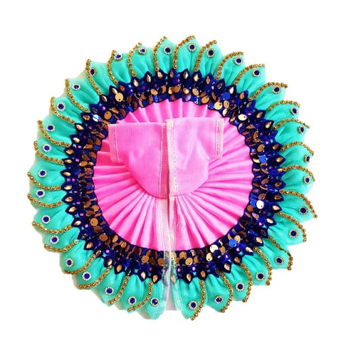 Kanha/Laddu Gopal Ji Dress/ Poshak _Size No. 5 (Silk + Net)