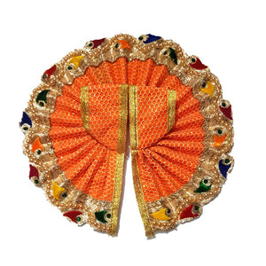 Kanha/Laddu Gopal/Krishna Ji Dress/ Poshak_ Size No. 4 (Raw Silk)