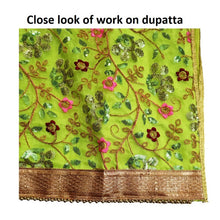 Load image into Gallery viewer, Mata Rani _Poshak_ for Idol Height- 4 feet/48" Inch's - Size No. 8 (Net+Raw Silk)