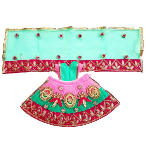 Mata Rani _Zari Poshak- Lehenga Length - (4