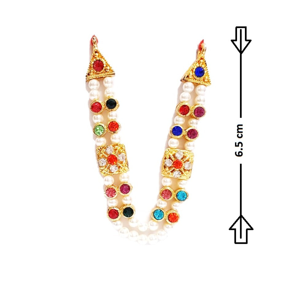 Laddu Gopal_ Artificial Moti Mala_Size No 3 - 4.