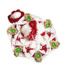 Load image into Gallery viewer, Laddu Gopal/Kanha Ji_ With Cap_Crochet_ Fancy Poshak_Size No. 2