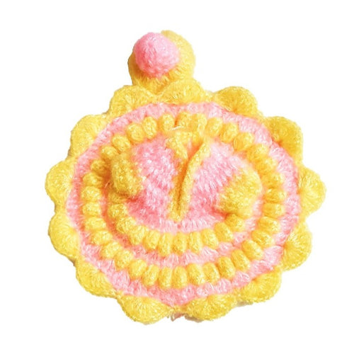 Laddu Gopal/Kanha Ji_ With Cap_Crochet_ Poshak_Size No. 4