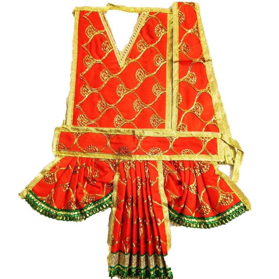 Hanuman Ji Dress - for Idol height of 1 feet/ 12