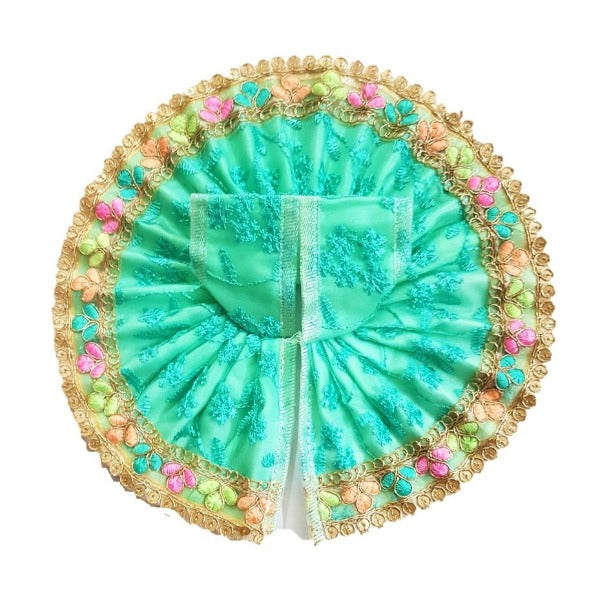 Kanha/Laddu Gopal/Krishna Ji Dress/ Poshak_Size No. 2 to 3_ (Net+ Silk)