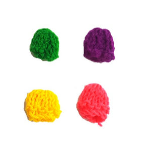 Laddu Gopal/Kanha Ji_ Winter_Crochet_CAP_Size No. 0, 1 & 2 (Set of 4) Random Color