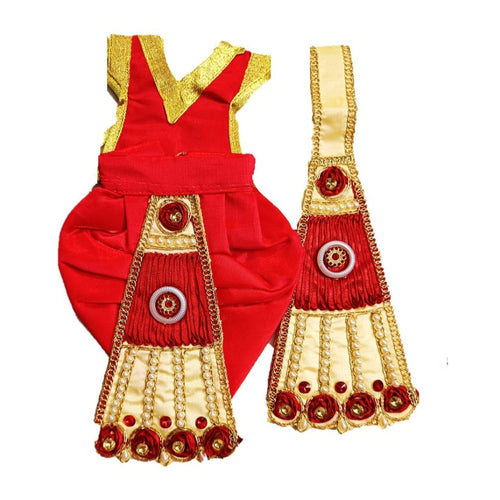 Ganesha _Fancy Poshak_ Vastra for Size Idol Figure - (12