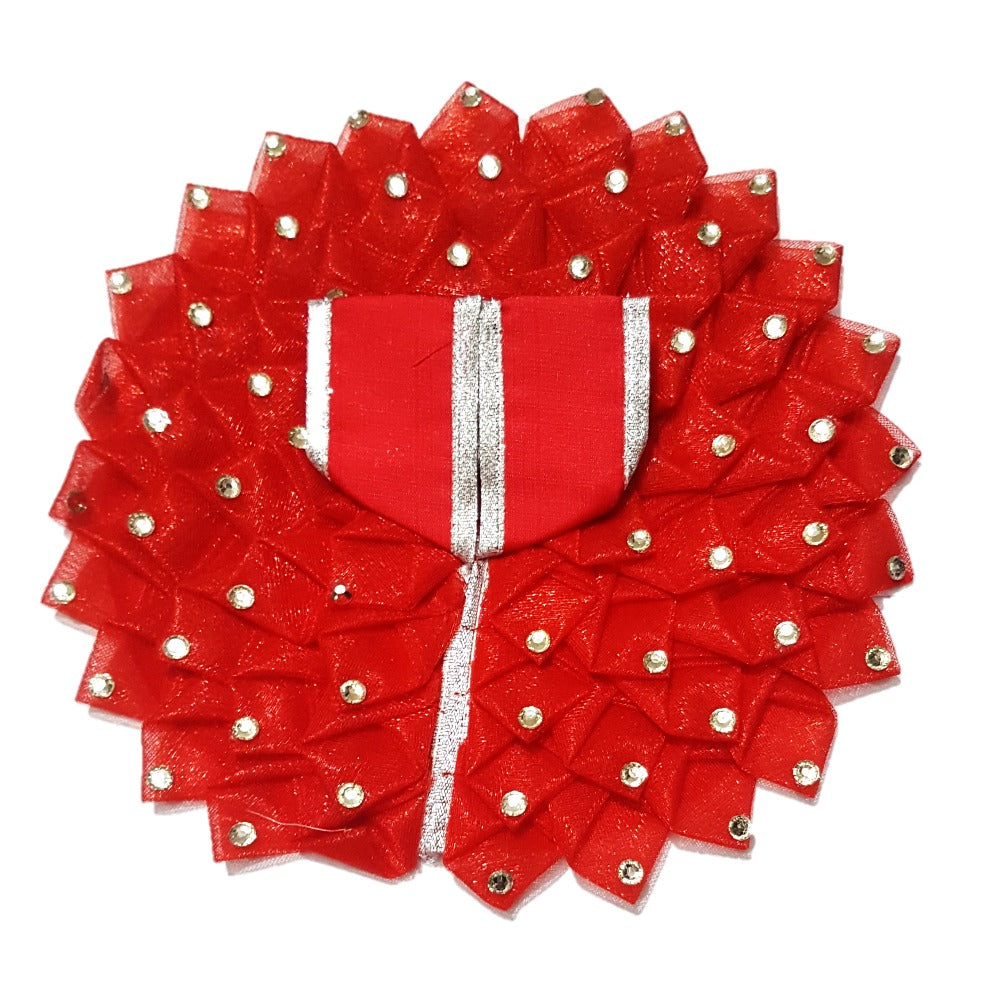 Kanha/Laddu Gopal/Krishna Ji Dress/ Poshak_ Size No.4_ (Net Cotton Fabric)