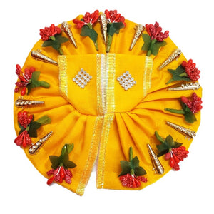 Kanha/Laddu Gopal/Krishna Ji Dress/ Poshak_ Size No.3_Fabric