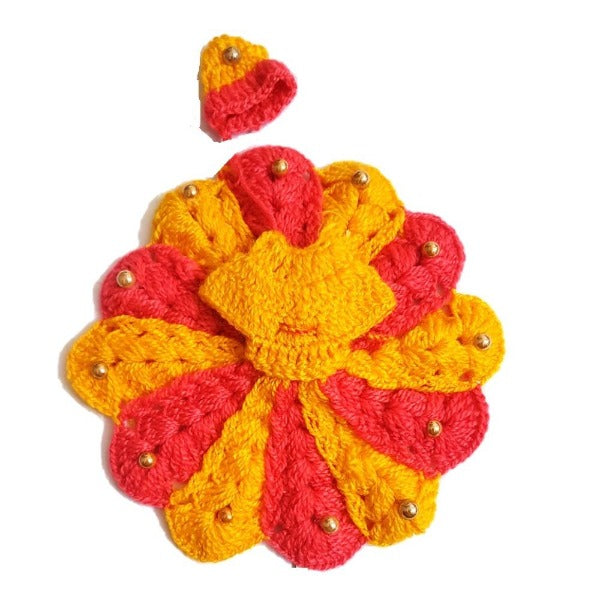 Laddu Gopal/Kanha Ji_ Winter Dress_Crochet_ Poshak_Size No. 5