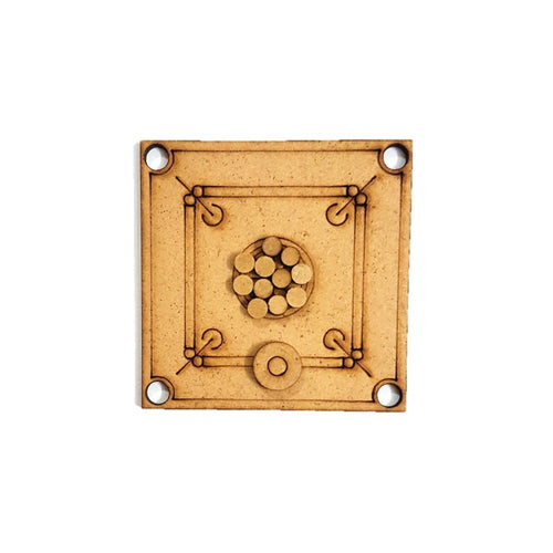 Carrom Board Wooden_for Laddu Gopal/God Size (6*6 cm)