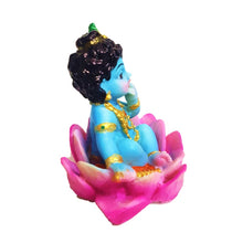 Load image into Gallery viewer, Mini Laddu Gopal on Lotus.